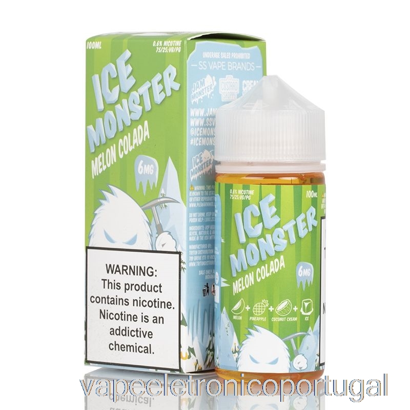 Vape Eletrônico Ice Melon Colada - Ice Monster - 100ml 0mg